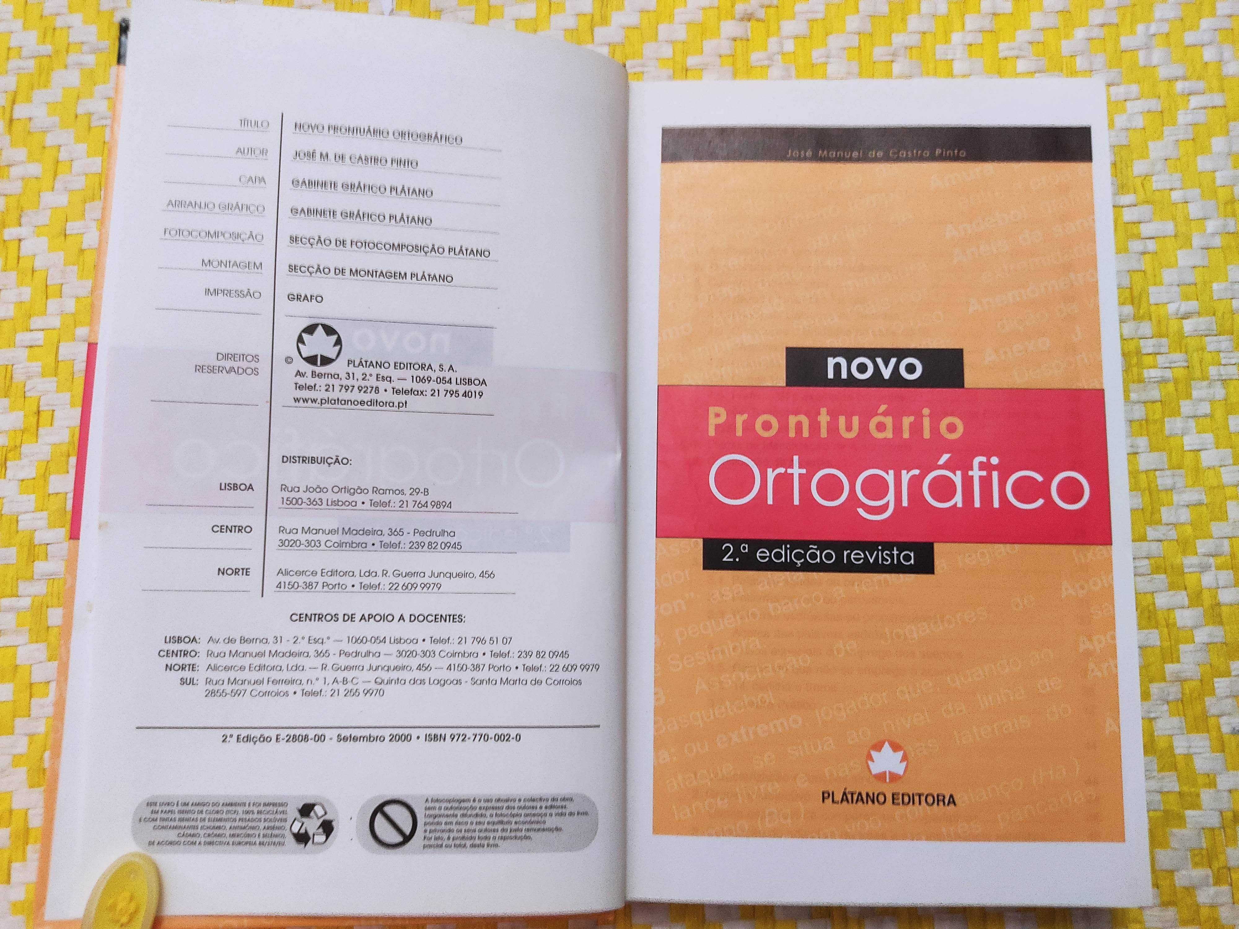 NOVO PRONTUÁRIO Ortográfico– 
J M de Castro Pinto