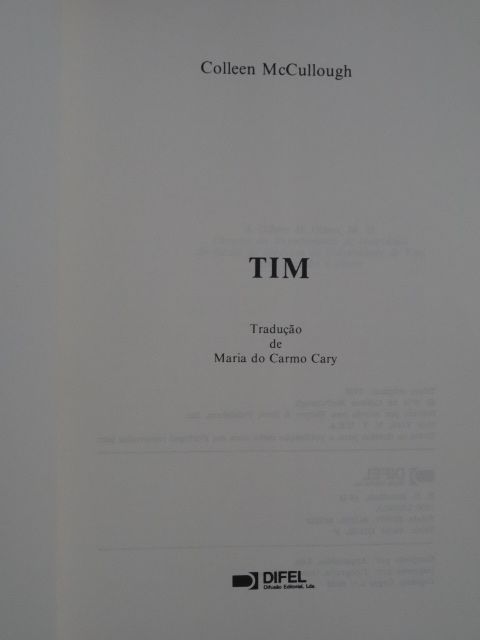 Tim de Colleen McCullough