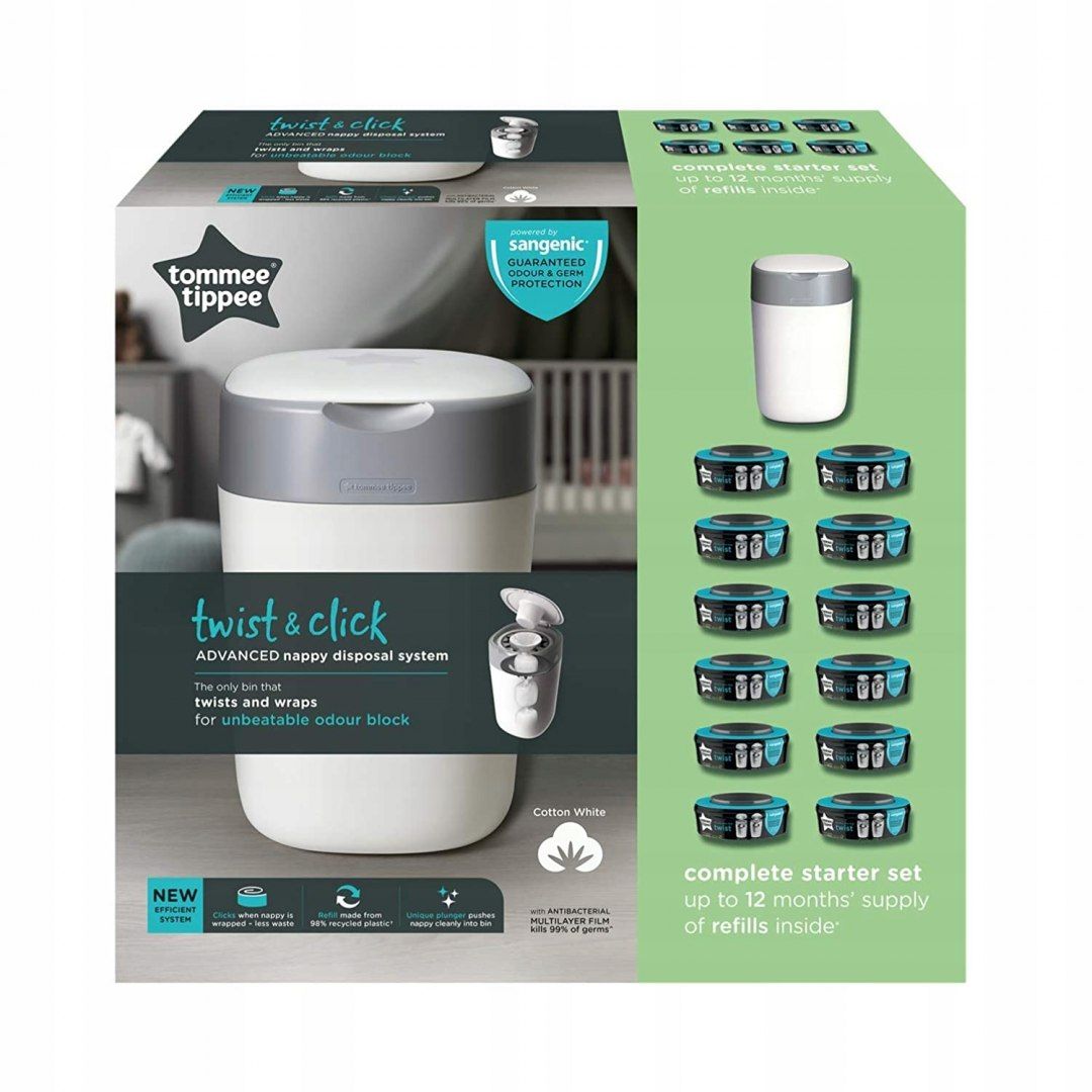 Tommee Tippee Twist & Click kosz + 12x Wkład
