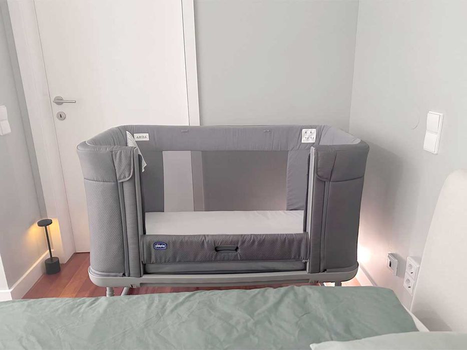 Berço Chicco Next2Me Forever | MoonGrey com Caixas | Como novo.