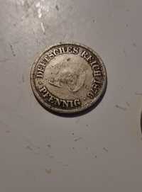 Монета 10 pfennig пфеннигов 1876 року у гарному стані