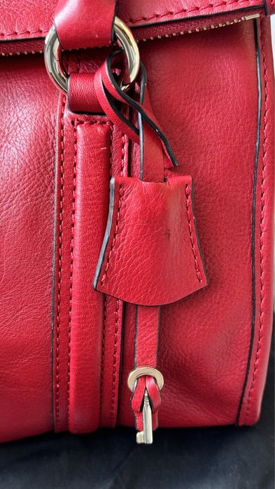 Сумка червона шкіряна KAREN MILLEN England