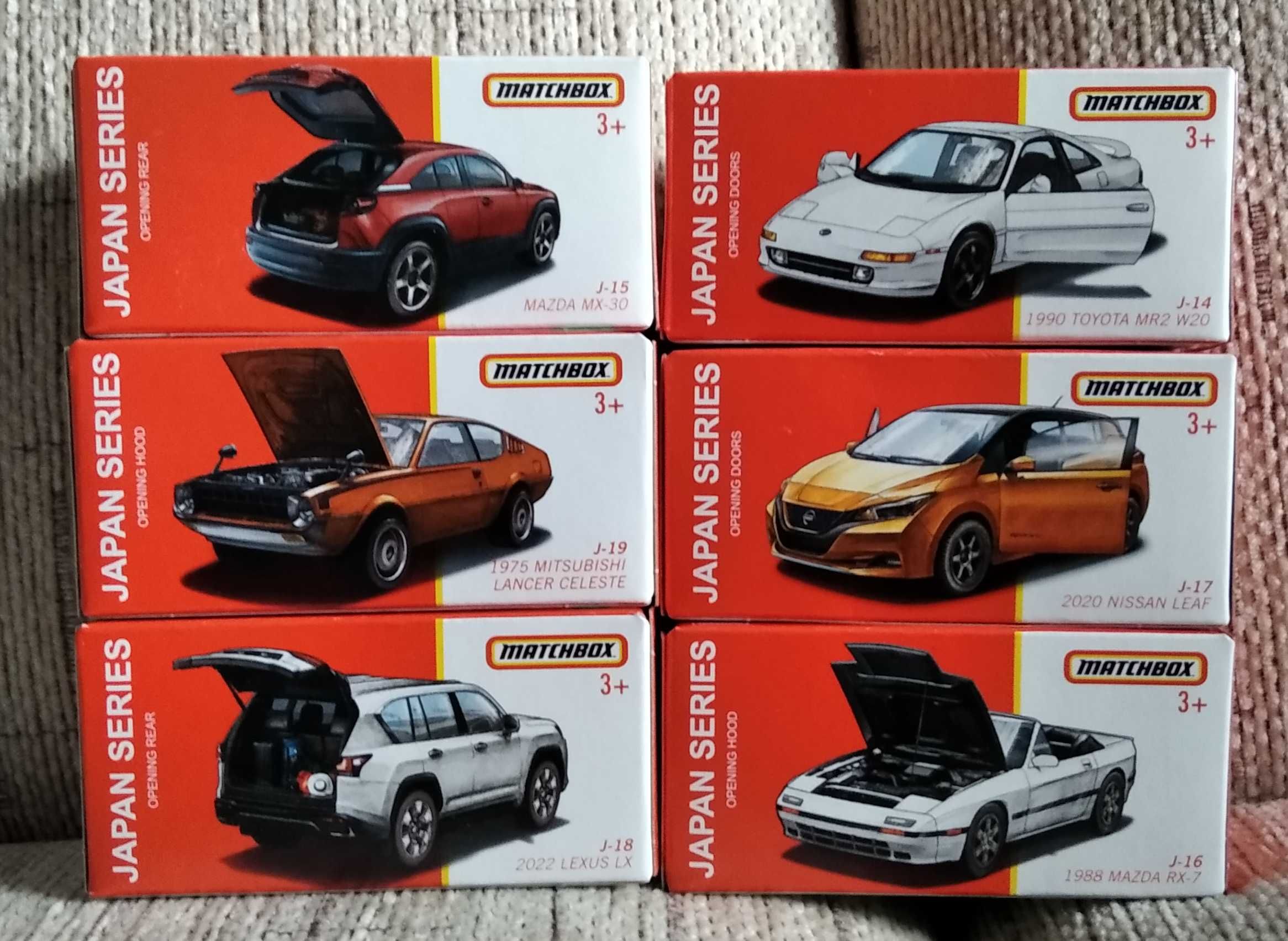 Zestaw Matchbox Japan Series - 6 modeli samochodów Japonia JDM