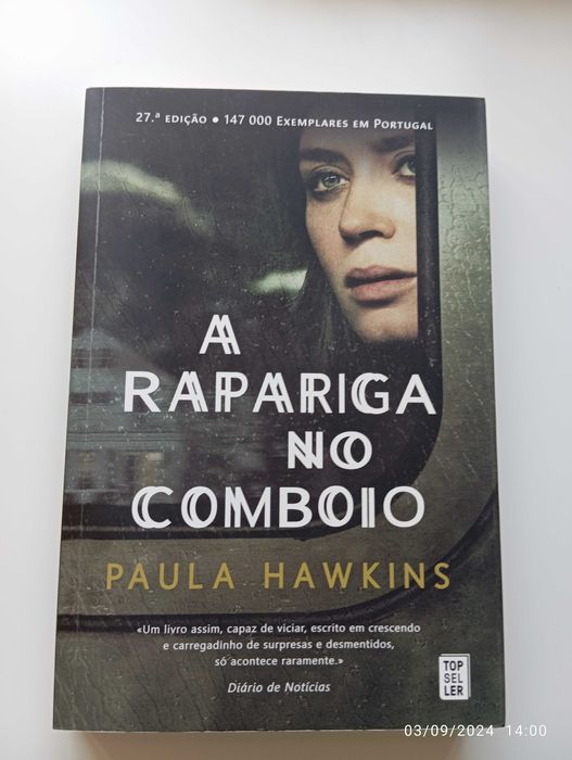 Livro "A Rapariga no Comboio" (Paula Hawkins)