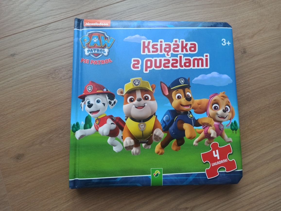 Książka z puzzlami Psi patrol dla dzieci 3+