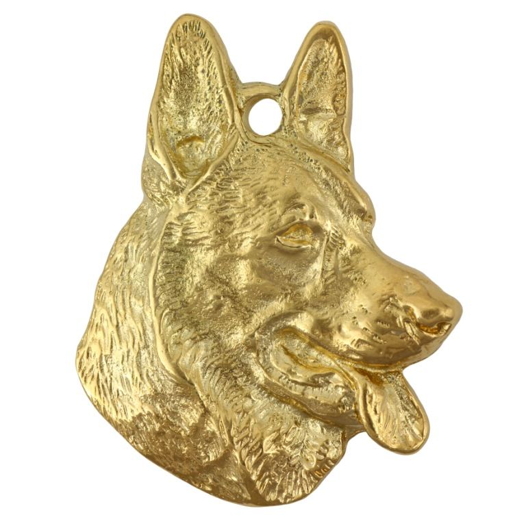 Owczarek niemiecki naszyjnik pozłocony Art-Dog