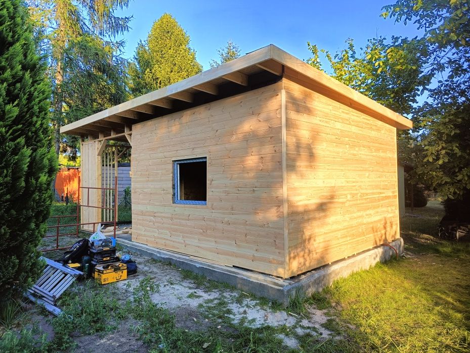 Domek szkieletowy konstrukcja drewniana