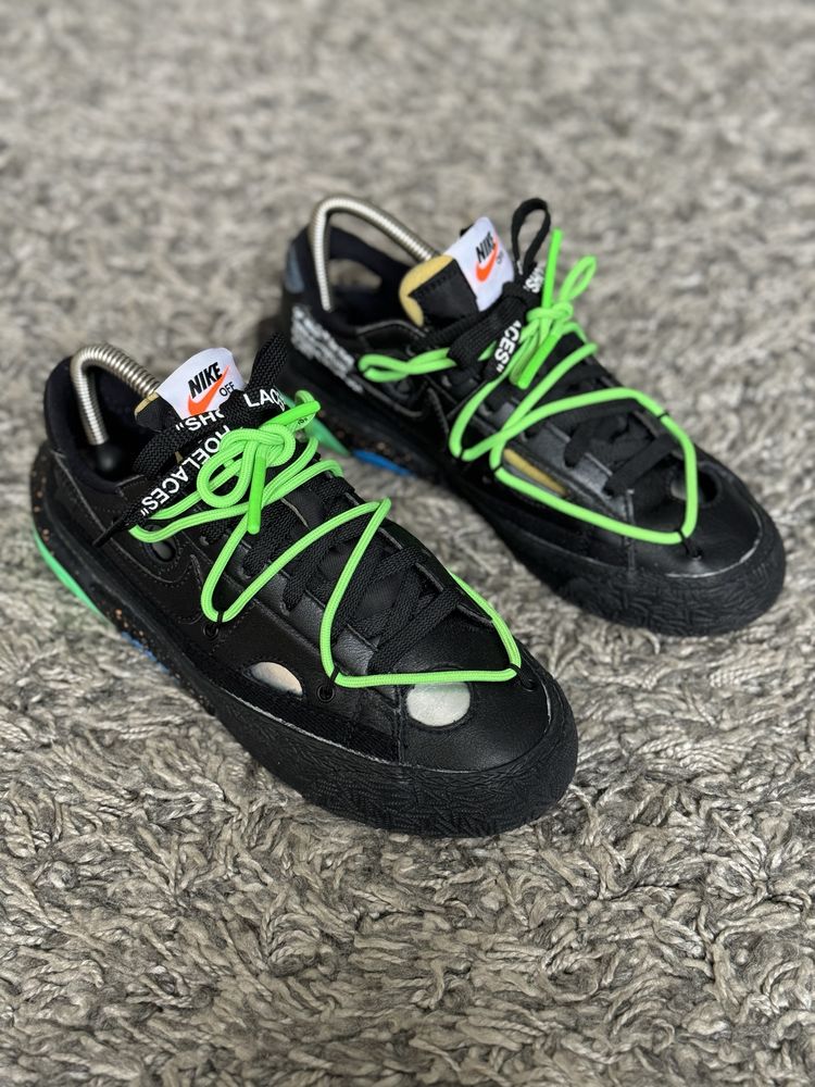 Кроссовки Off-White x Nike Blazer Low 'Electro Green'