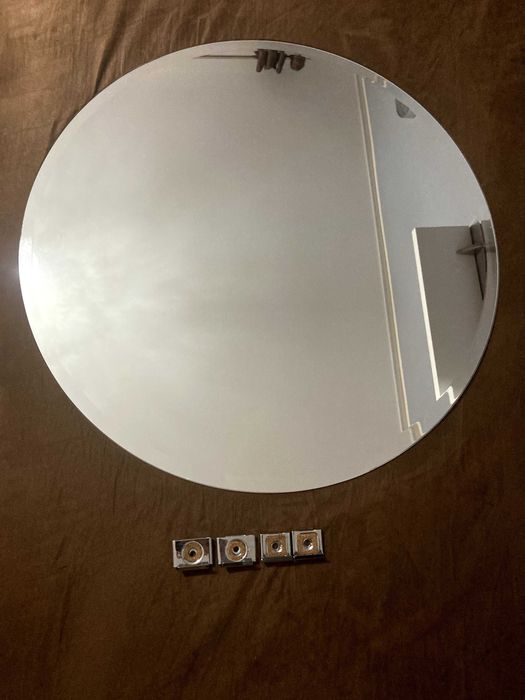 Lustro łazienkowe o średnicy 55 cm