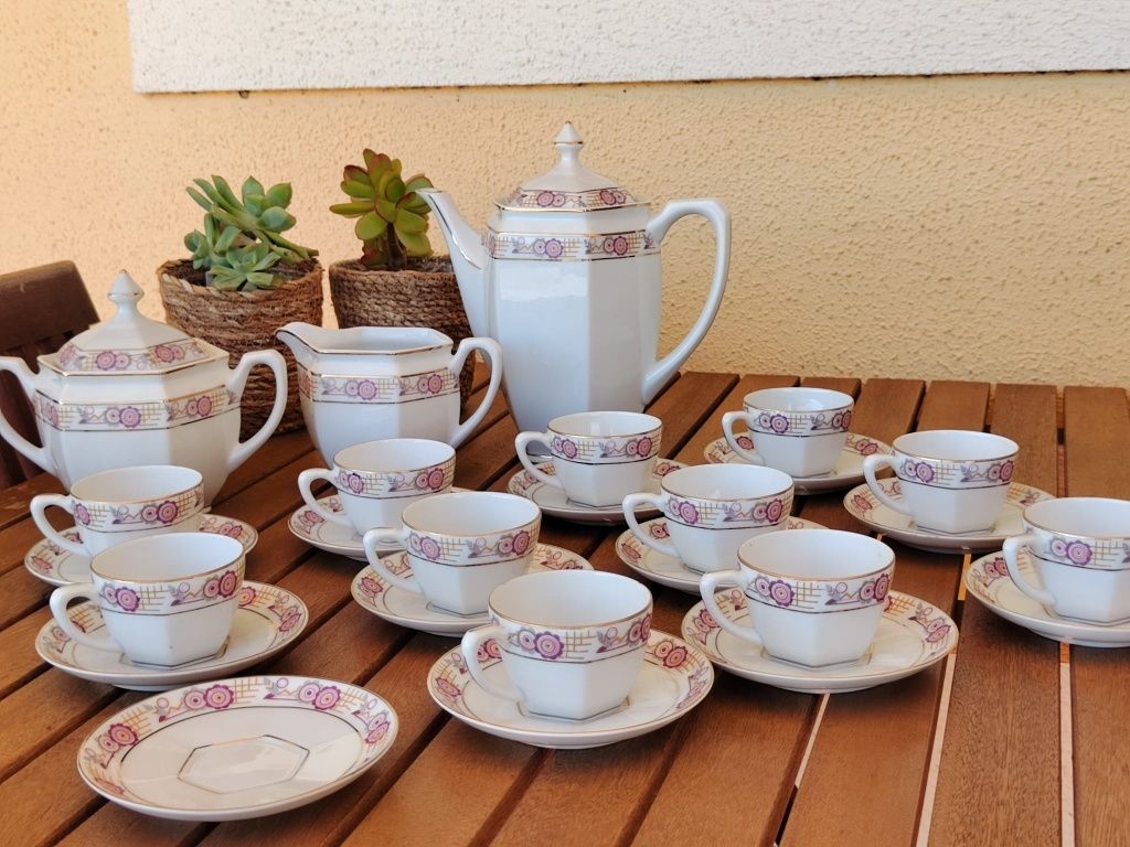 Conjunto de café, como novo.