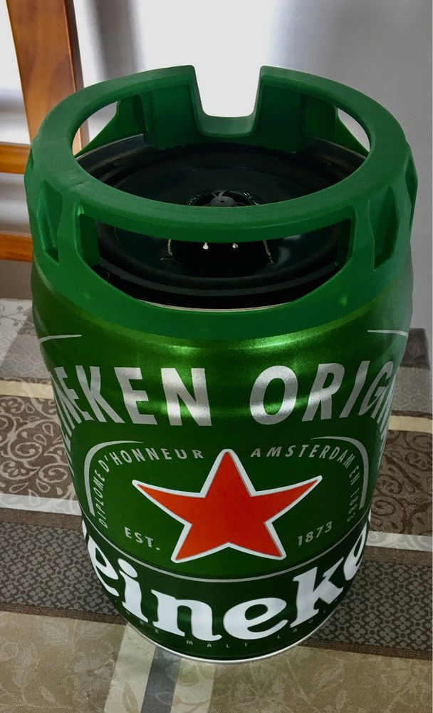 Coluna de som Bluetooth Heineken amplificada 70w Rms.