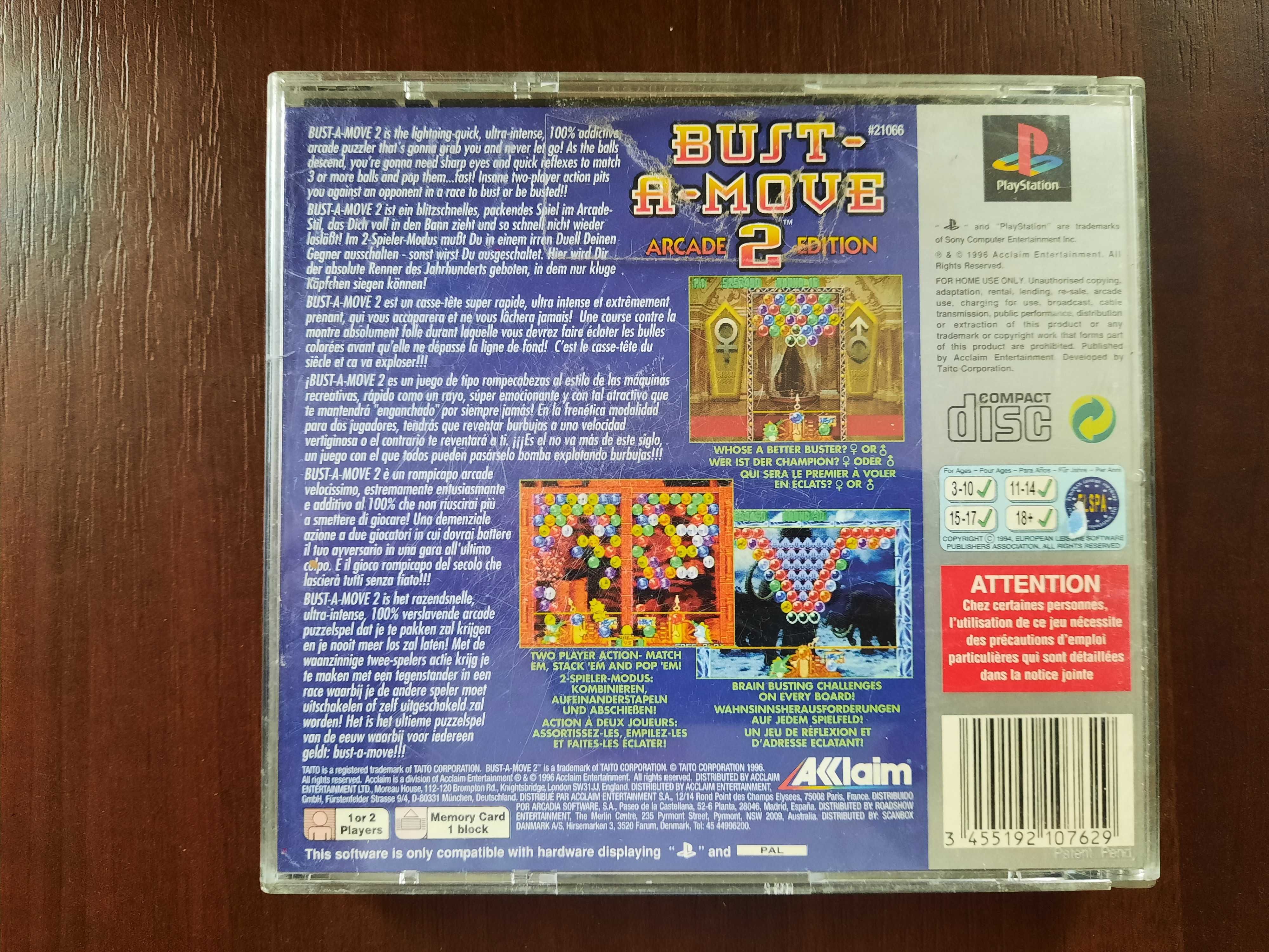 Bust A Move 2 Arcade Edition psx PS1