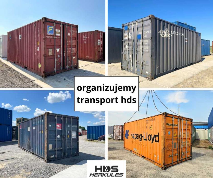 Kontener morski, oceaniczny, magazynowy, garaż 20DC/6m, transport