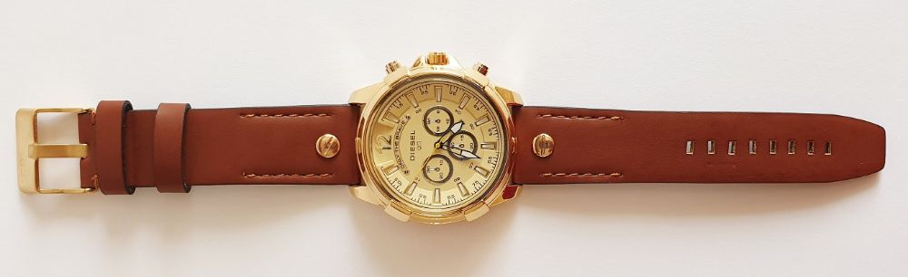 Zegarek męski DIESEL QN złoty na bransolecie nowy