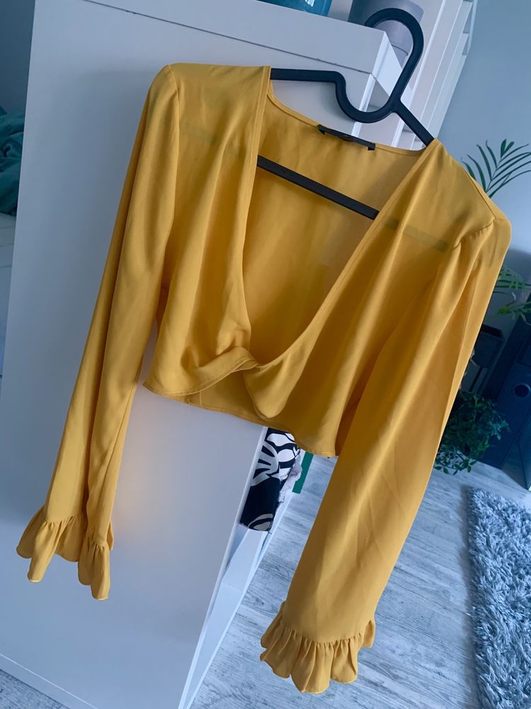 Koszula zolta crop top mohito S