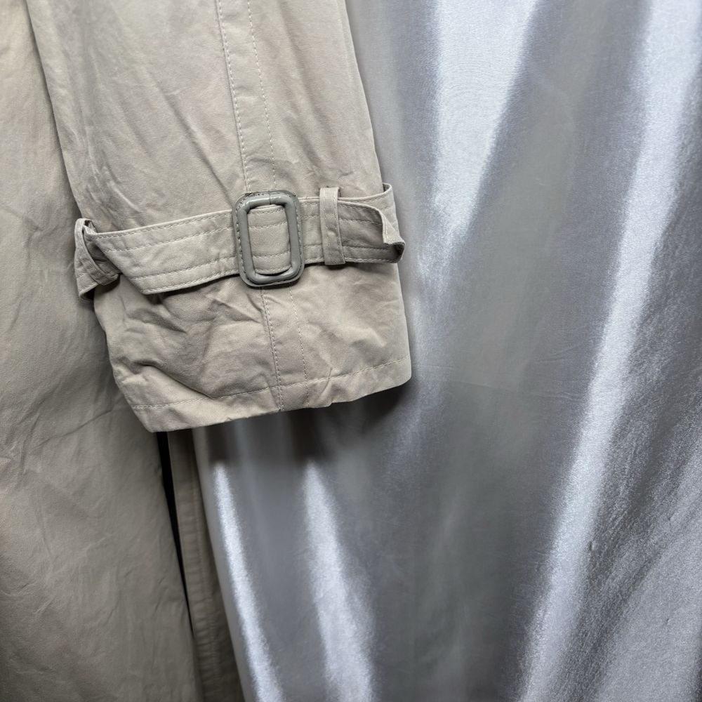 vintage beżowy piaskowy trench coat trencz prochowiec płaszcz