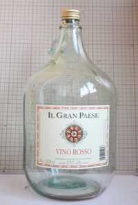 Бутыль 5л стеклянный из под вина