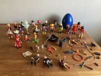 duży zestaw ludzików i gadżetów PLAYMOBIL