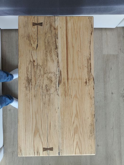 Stół z jesionu + nogi stalowe