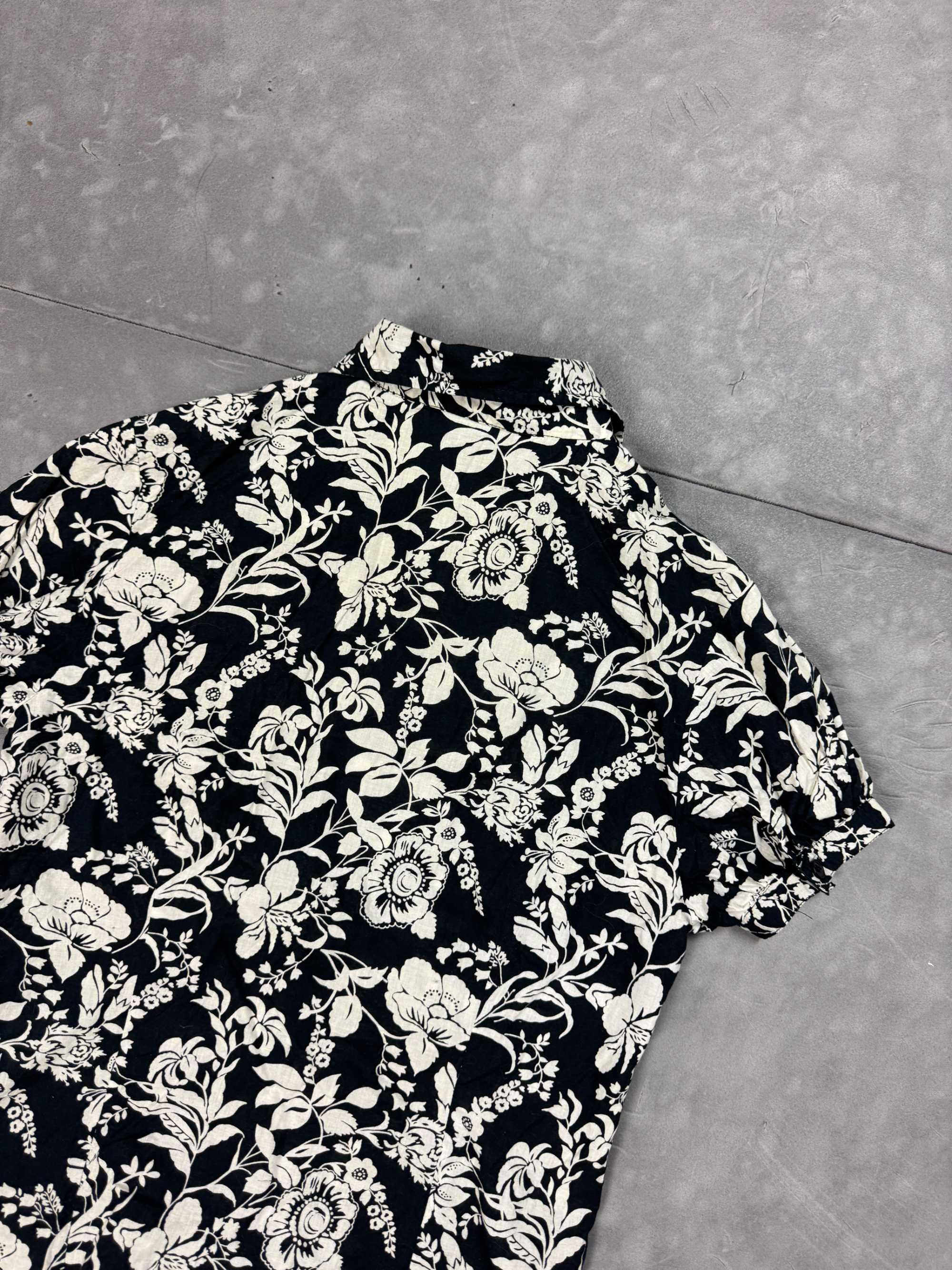 Koszula hawajska w kwiatki retro (S/M) 90s 80s y2k