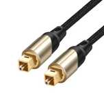 Kabel optyczny Audio Toslink Digital Światłowód Złote wtyki 0,9 metra