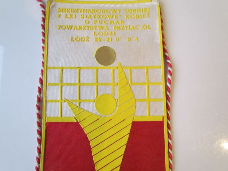 Proporczyk Turniej Siatkówka Kobiet Łódź 1974 Resursa