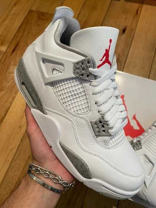 *NoweJordan4 Air4ButyWhiteUnisexTrampki*Prawdziwy strzał 40