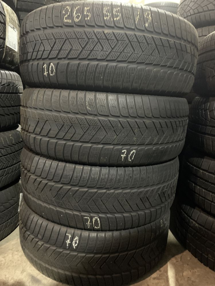 Шины б/у зима КОМПЛЕКТ 265/55 19  Pirelli scorpion Winter