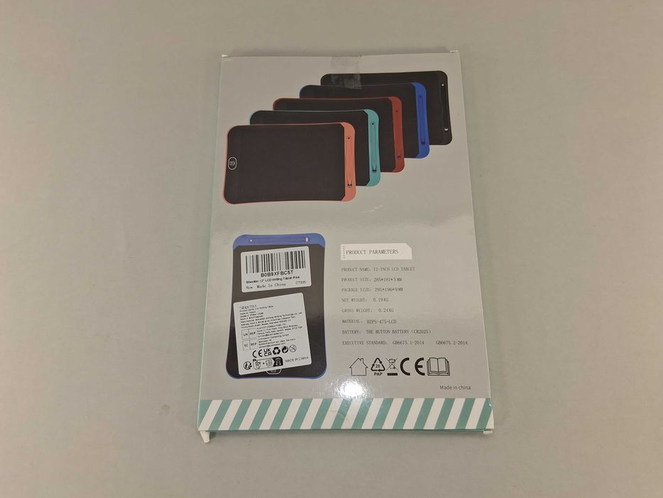 N026 Tablet Graficzny LCD 12 Cali Rysik Dla Dzieci Znikopis Różowy