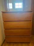 Cómoda MALM Ikea 4 gavetas