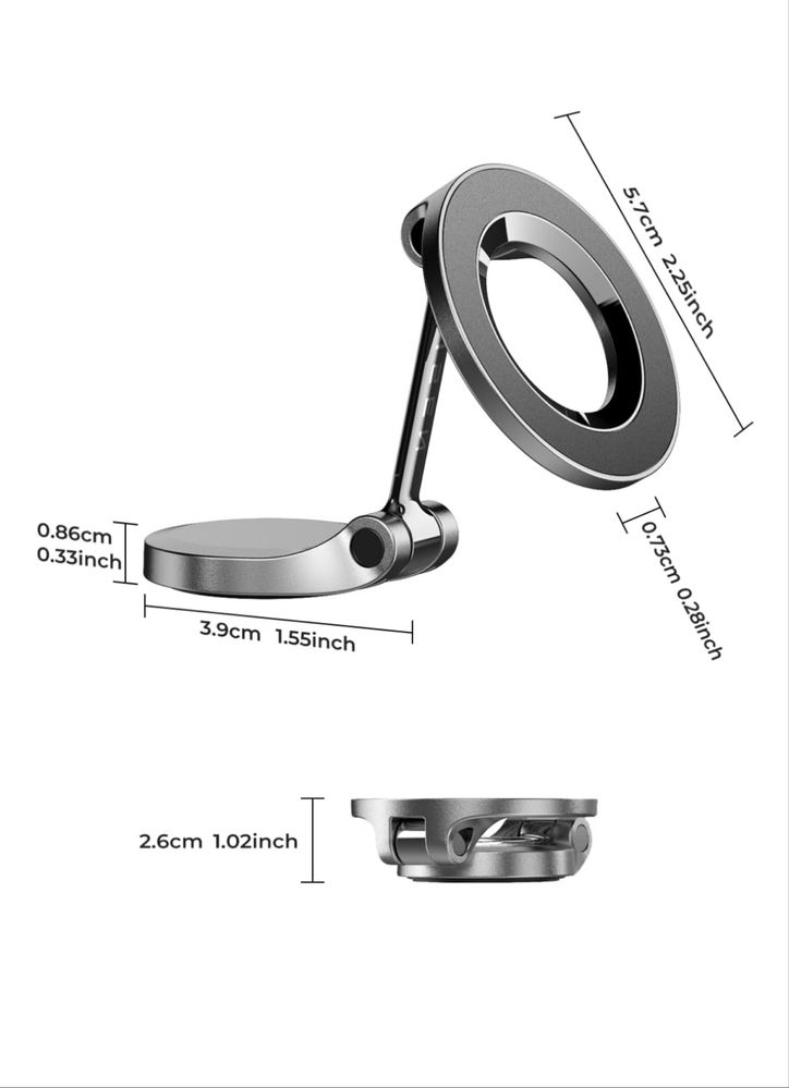 Suporte de Telemóvel Lisen 2E785 Magnético – Rotação 360º – Novo