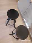 ikea DALFRED Stołek barowy, drewniany, czarny, 63-74 cm