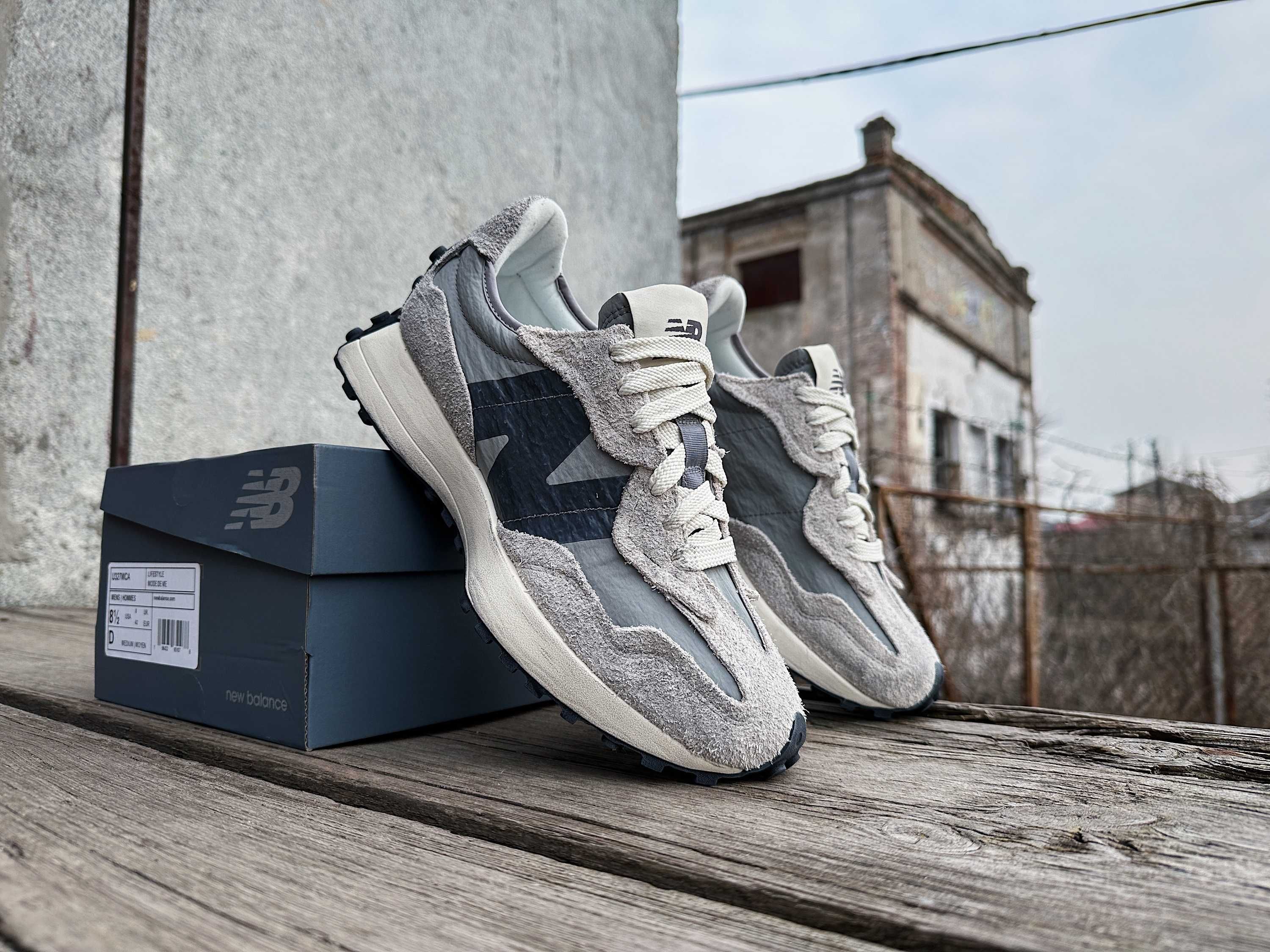 Мужские кроссовки New Balance 327 U327WCA серые Оригинал