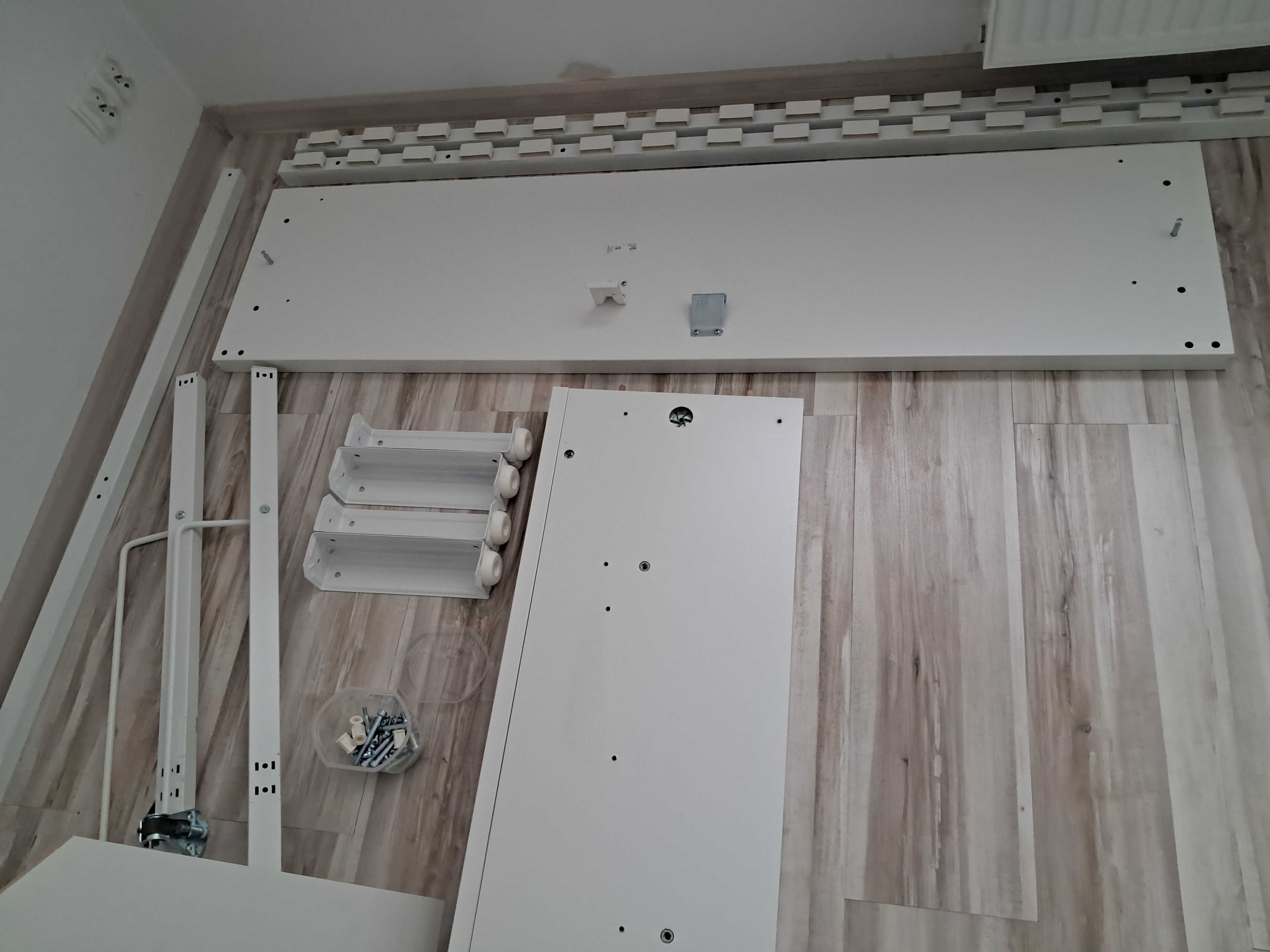 Łóżko z pojemnikiem MALM 140x200 jak nowe białe