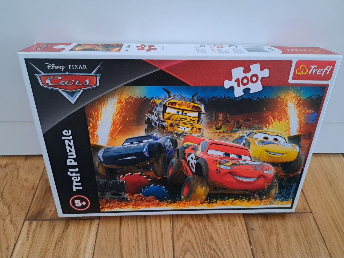 Puzzle 100szt auta