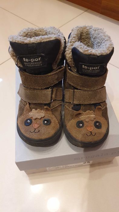 Buty zimowe dziecięce 25 mrugała