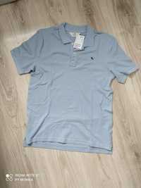 Sprzedam bluzka polo t- shirt Niebieski H&M 158-164 cm Polecam!