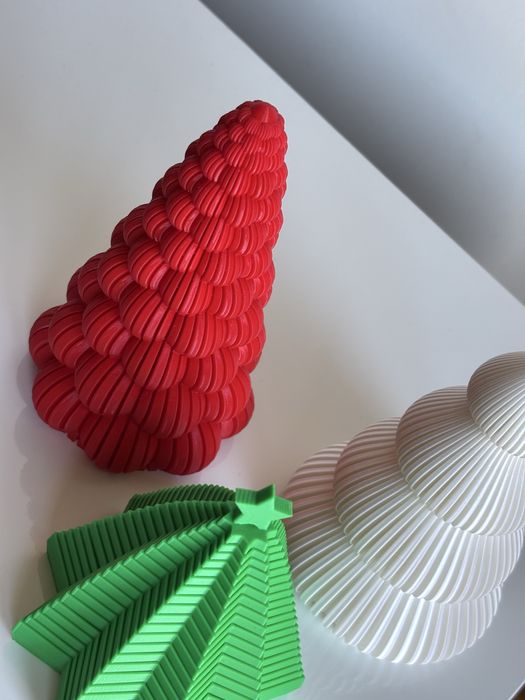 Conjunto de arvores de natal