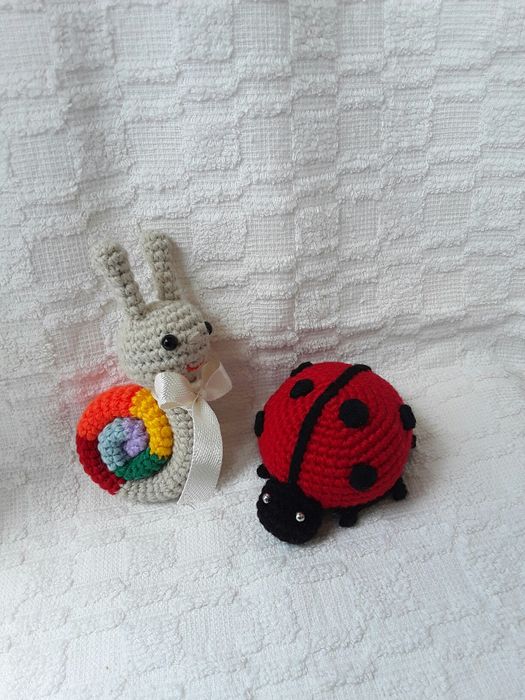 Вязаный брелок микки маус мини зайчик зайка маус