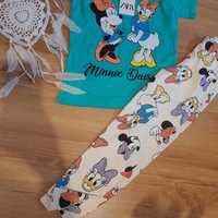 Zestaw komplet legginsy bluzka koszulka Disney 104 3 4 lata