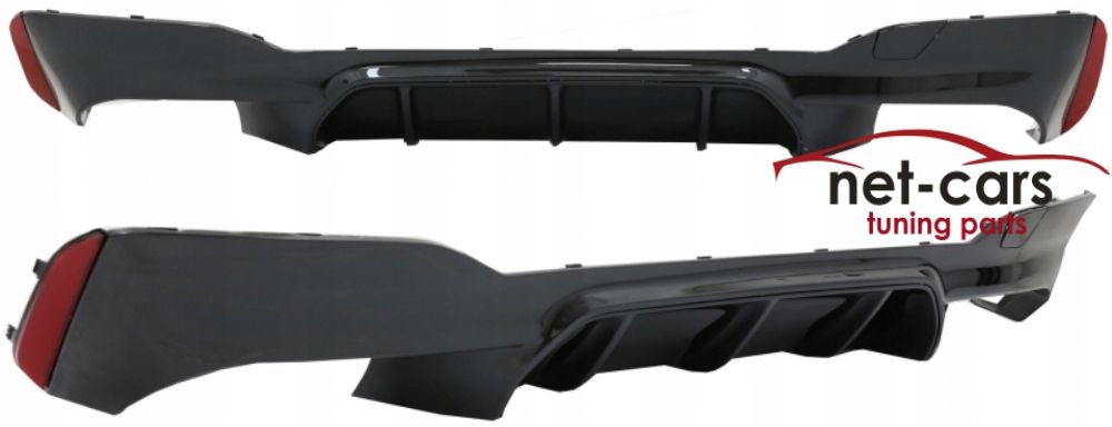 Dyfuzor + Spoiler dokładka przód BMW G30 G31 MPakiet wzór M5 czarn mat