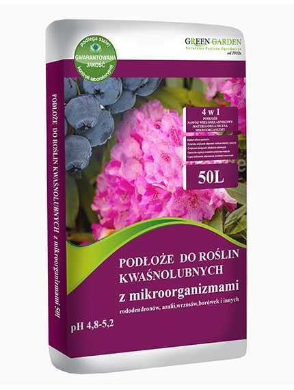 Podłoże ziemia do rododendronów, borówek i roślin wrzosowatych 4w1 50L