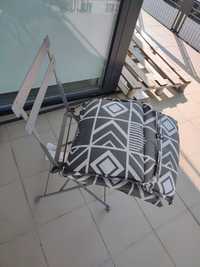 Nowe krzesło balkonowe z poduszką