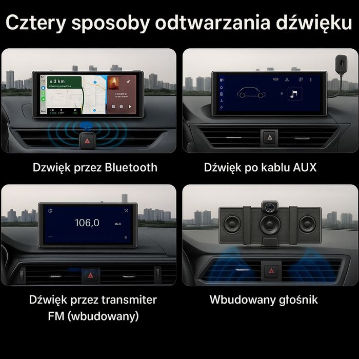 Stacja multimedialna Wyswietlacz Android Auto Carplay swieta prezent