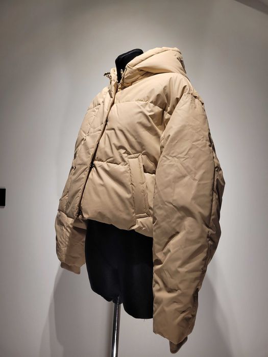 Piękna kurtka puchowa NA-KD – Beżowy Oversize, Nowa z Metką!