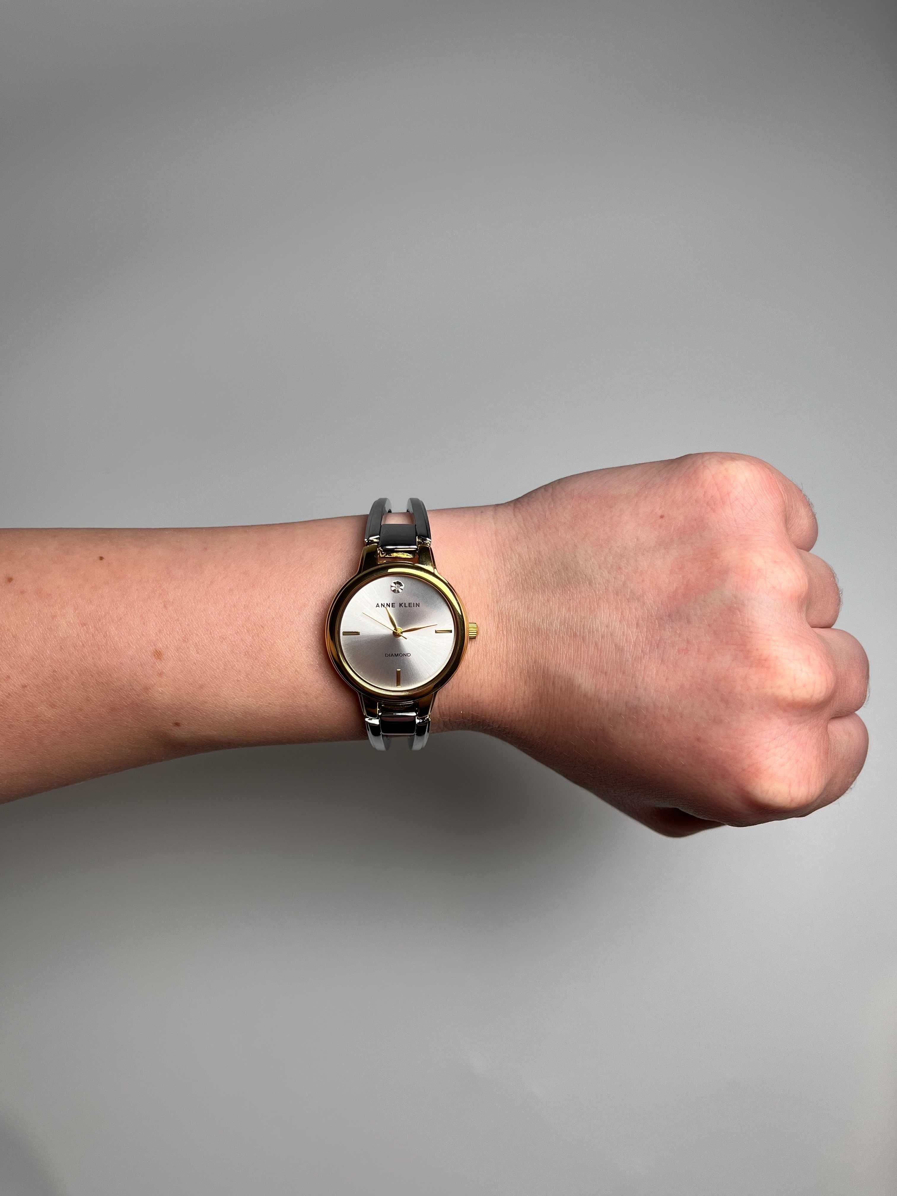 Годинник Anne Klein AK/2627SVTT, круглые часы анна кляйн