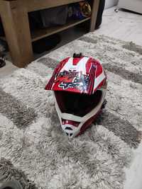 KASK FOX XL czerwony enduro motorsport
