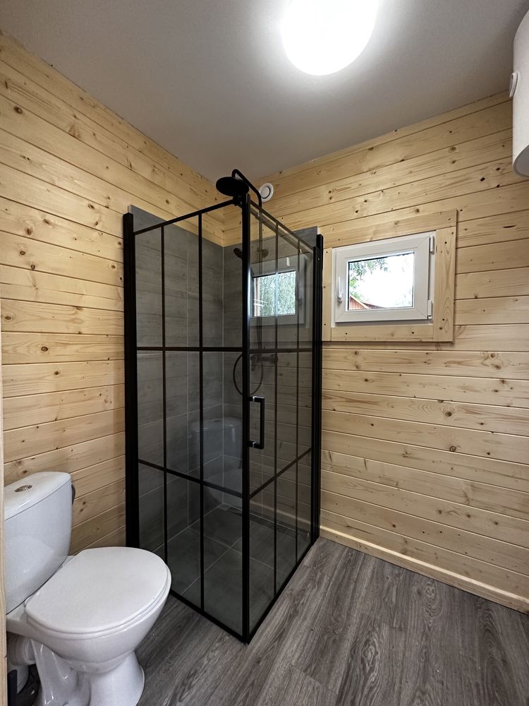 Domki letniskowe Pod Brzozami Sława wynajem nocleg sauna jacuzzi domek
