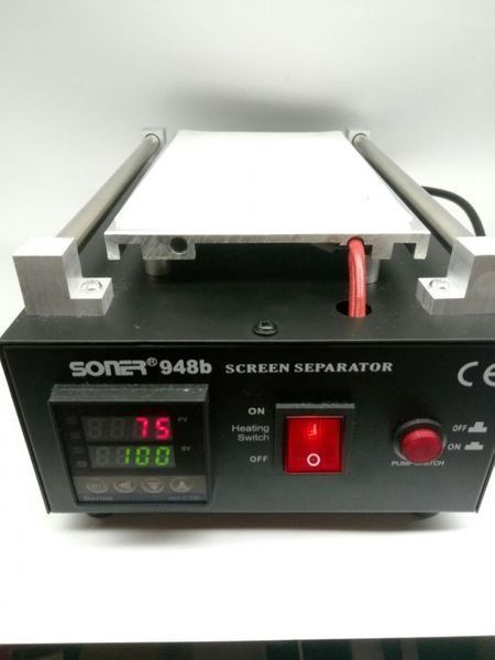 Вакуумний сепаратор дисплеїв 948B 7» Soner