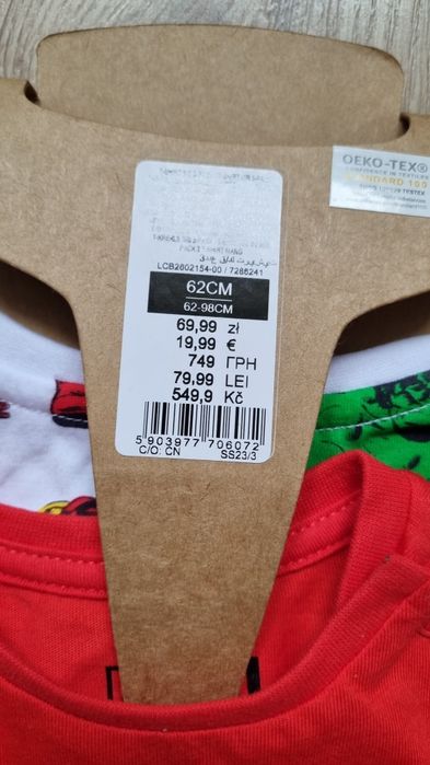 3 sztuki koszulki niemowlęce z krótkim rękawkiem NOWE